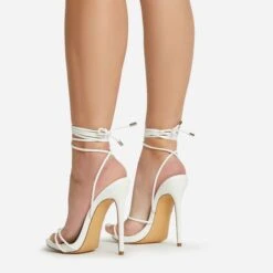 EGO Gelato Lace Up Platform Heel In White Faux Leather 8 EGO Gelato Lace Up Platform Heel In White Faux Leather -EGO Sales 06 01 23 fw45982 sq