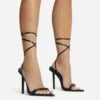 EGO Never-Ending Strappy Pointed Toe Stiletto Heel In Black Faux Leather -EGO Sales 06 10 22 fw12733 copy 2
