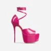 EGO Gabby Strappy Detail Peep Toe Extreme Platform Stiletto Heel In Pink Patent -EGO Sales 20 01 23 fw acc49466 1 sq