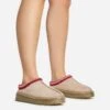 EGO Lil Aztec Detail Chunky Rubber Sole Faux Fur Lining Flat Slipper In Taupe Faux Suede -EGO Sales 20 01 23 fw acc51052 sq