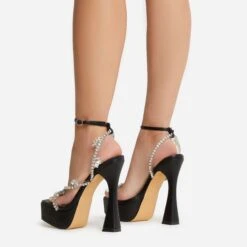 EGO Show-Ahead Clear Perspex Strap Diamante Detail Platform Flared Block Heel In Black Faux Leather 9 EGO Show-Ahead Clear Perspex Strap Diamante Detail Platform Flared Block Heel In Black Faux Leather -EGO Sales 22 09 22 fwbags0199 sq
