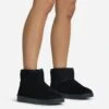 EGO Sable Faux Fur Lining Ankle Boot In Black Faux Suede -EGO Sales 28 10 22 fw25819 sq 1