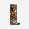 EGO I-Am-The-One Padlock Detail Wedge Heel Knee High Long Boot In Leopard Print Patent 2 EGO I-Am-The-One Padlock Detail Wedge Heel Knee High Long Boot In Leopard Print Patent -EGO Sales 30 11 22 fw39942 sq
