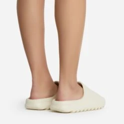 EGO Playoff Flat Slider Sandal In Off White Rubber 12 EGO Playoff Flat Slider Sandal In Off White Rubber -EGO Sales playoff 10821 copy