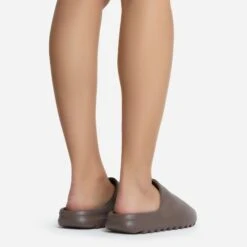 EGO Playoff Flat Slider Sandal In Chocolate Brown Rubber 11 EGO Playoff Flat Slider Sandal In Chocolate Brown Rubber -EGO Sales playoff 10881 copy