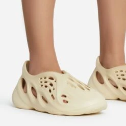 EGO Super-Bass Cut Out Detail Slip On In Cream Rubber -EGO Sales superbass 10783 copy 1