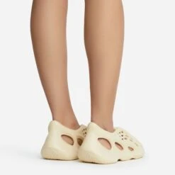 EGO Super-Bass Cut Out Detail Slip On In Cream Rubber -EGO Sales superbass 10785 copy 1